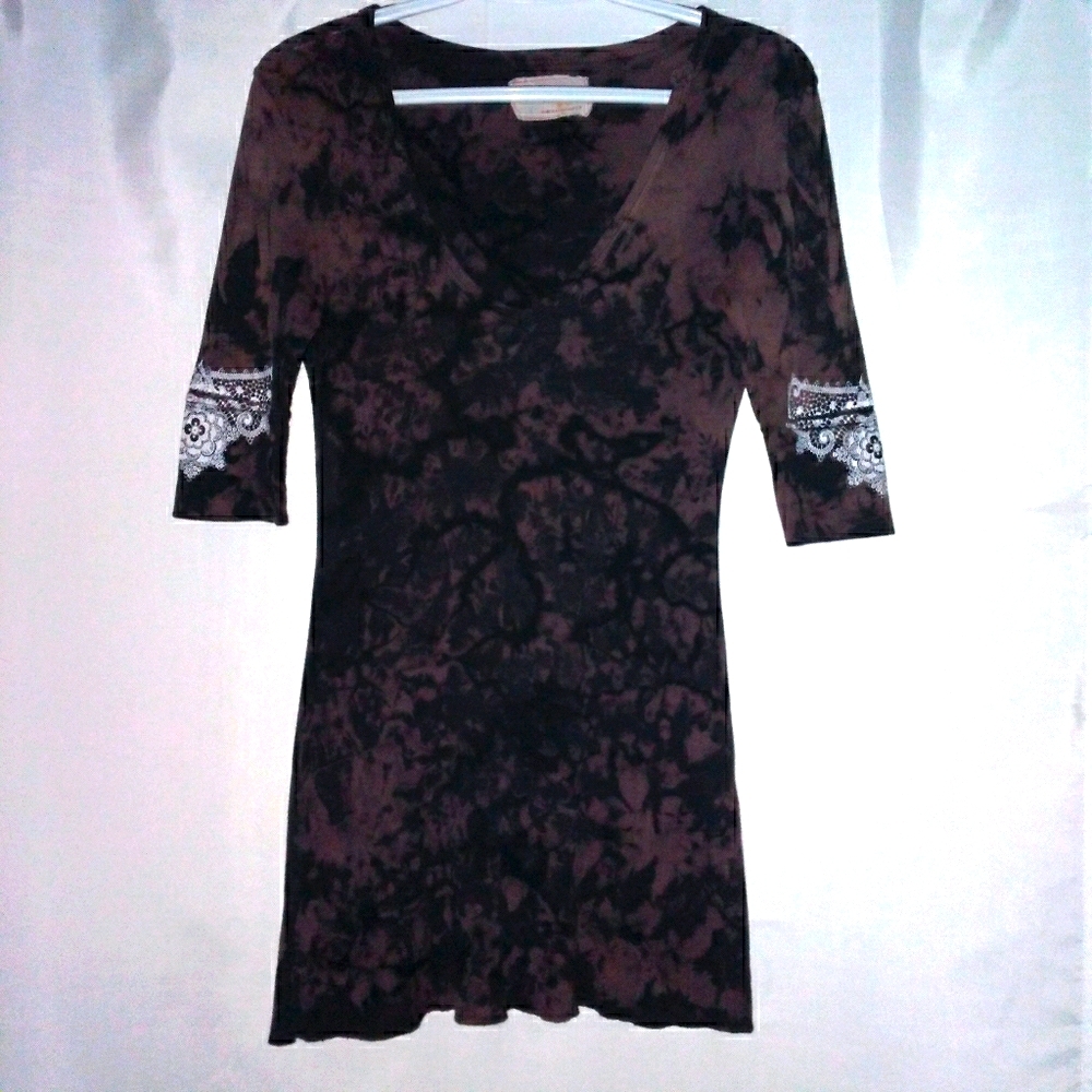 🎁 Gypsy 05 made in Hollywood CA, Vintage, Bohemian, Intricate Details Top/Tunic